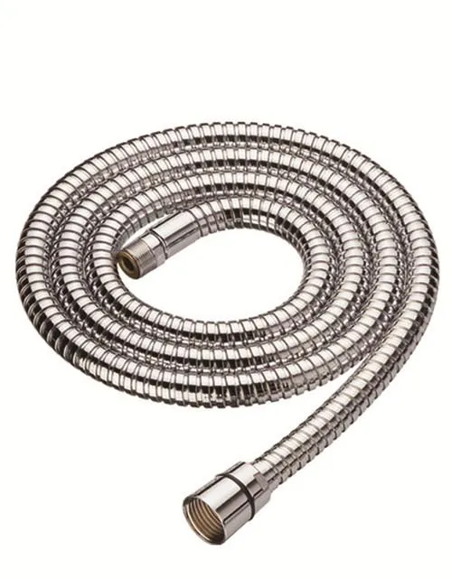 Double Lock Stainless Steel Kitchen Hose Chrome Finishing With Brass Nuts