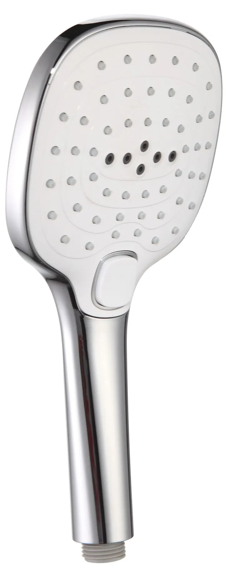 Knapp Handhållen Duschhuvud 3-inställning Hybrid Effektiv Kombination Vatten Multifunktion Massage Jet Lyx Badrum