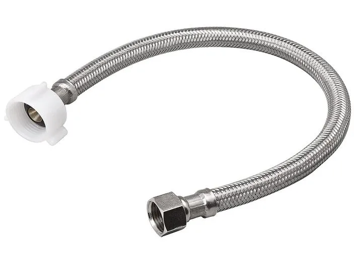 Cupc flätad slang - 3/8 kvinnlig kompressionstråd X 7/8 kvinnlig ballcocktråd toalettslang